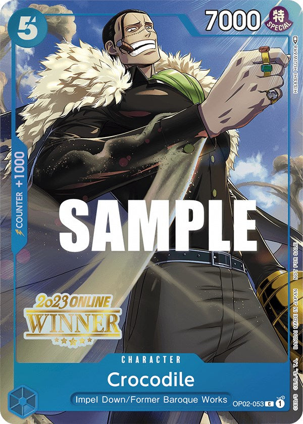 Crocodile (Online Regional 2023) [Winner] [One Piece Promotion Cards] Bandai