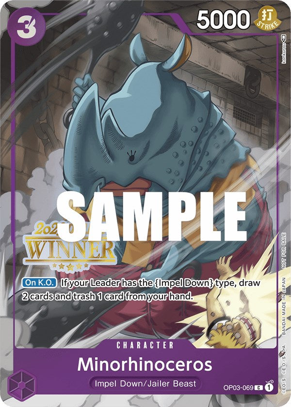 Minorhinoceros (Online Regional 2023) [Winner] [One Piece Promotion Cards] Bandai