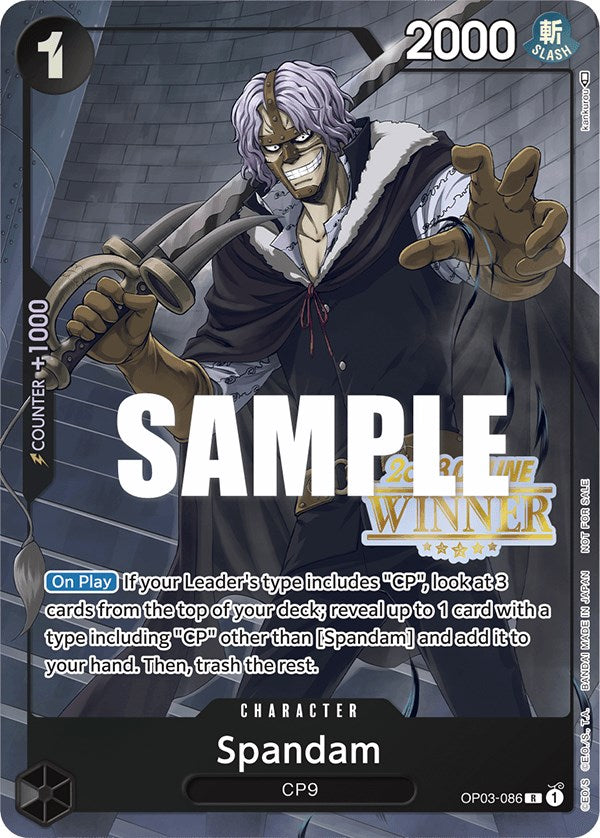Spandam (Online Regional 2023) [Winner] [One Piece Promotion Cards] Bandai