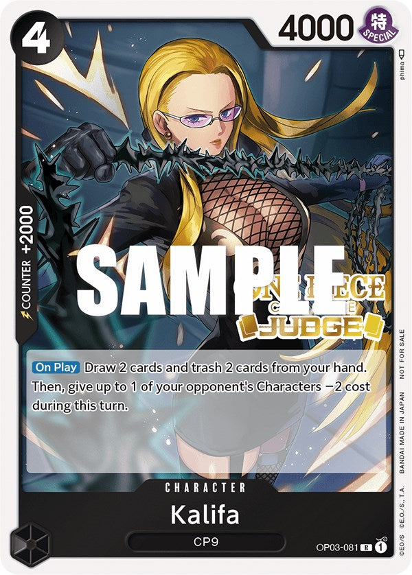 Kalifa (Judge Pack Vol. 2) [One Piece Promotion Cards] Bandai