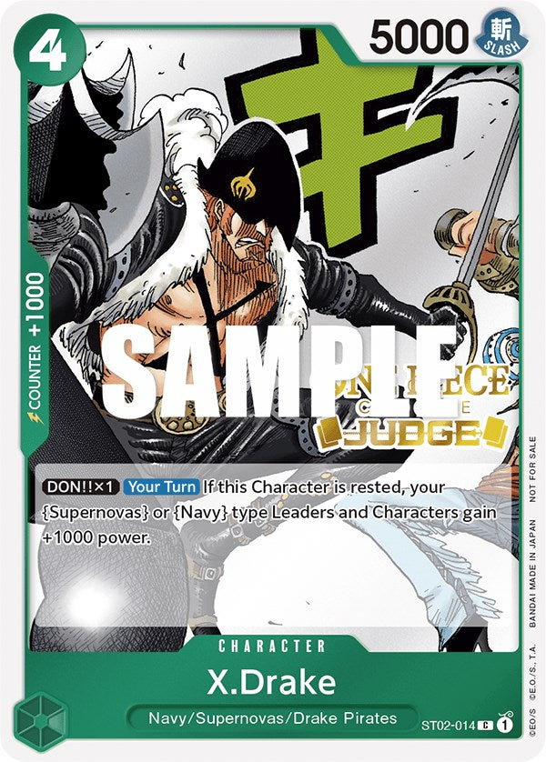 X.Drake (Judge Pack Vol. 2) [One Piece Promotion Cards] Bandai