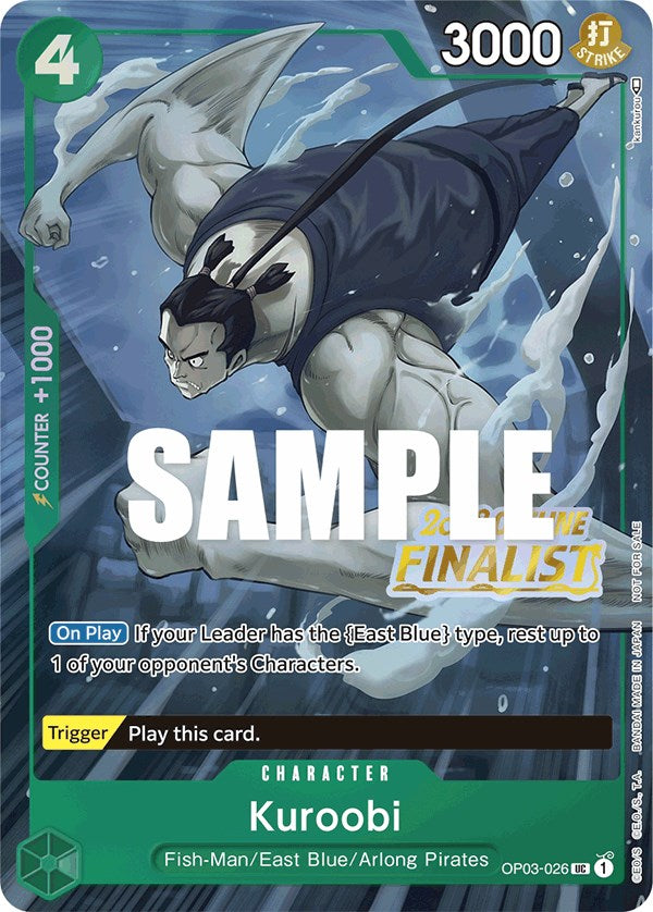 Kuroobi (Offline Regional 2023) [Finalist] [One Piece Promotion Cards] Bandai