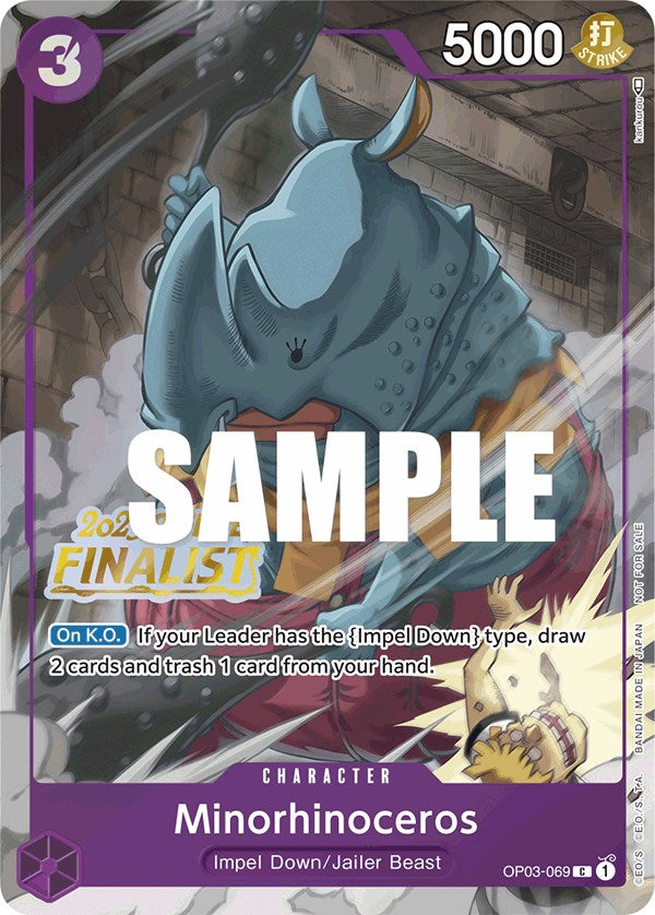 Minorhinoceros (Offline Regional 2023) [Finalist] [One Piece Promotion Cards] Bandai