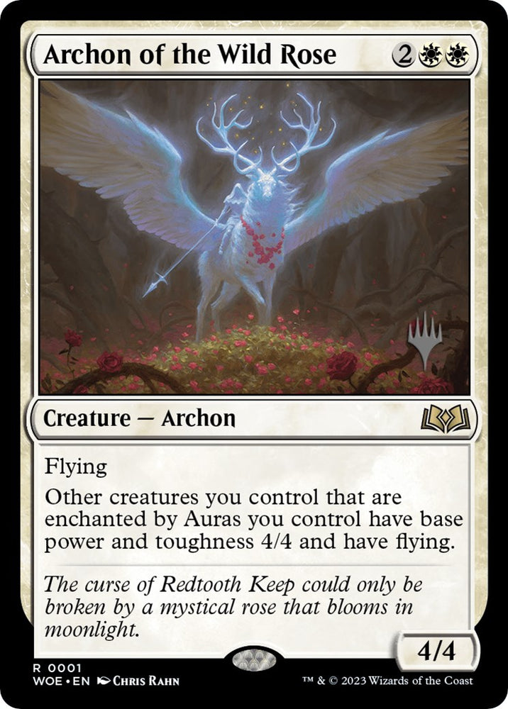 Archon of the Wild Rose (Promo Pack) [Wilds of Eldraine Promos] Magic: The Gathering