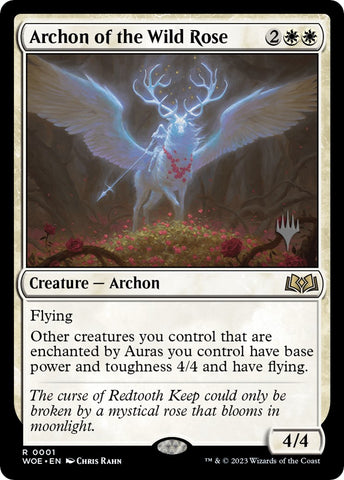 Archon of the Wild Rose (Promo Pack) [Wilds of Eldraine Promos] Magic: The Gathering