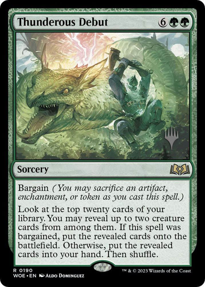 Thunderous Debut (Promo Pack) [Wilds of Eldraine Promos] Magic: The Gathering