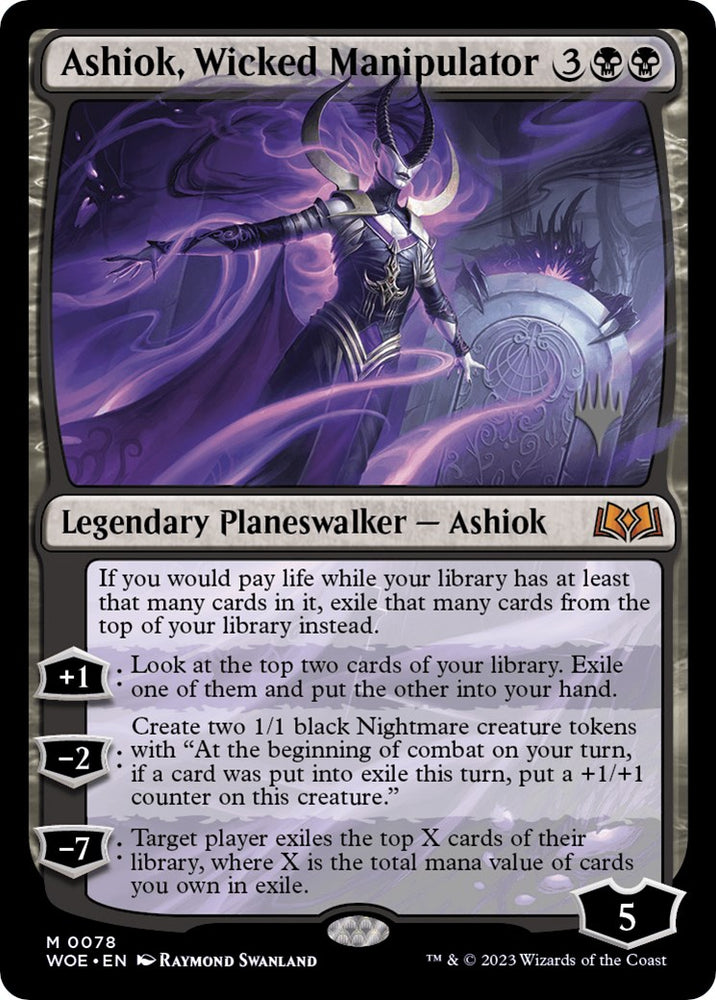 Ashiok, Wicked Manipulator (Promo Pack) [Wilds of Eldraine Promos] Magic: The Gathering