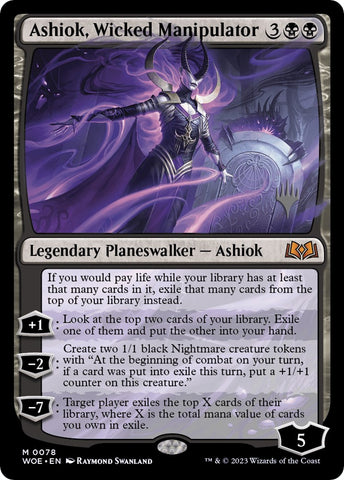 Ashiok, Wicked Manipulator (Promo Pack) [Wilds of Eldraine Promos] Magic: The Gathering