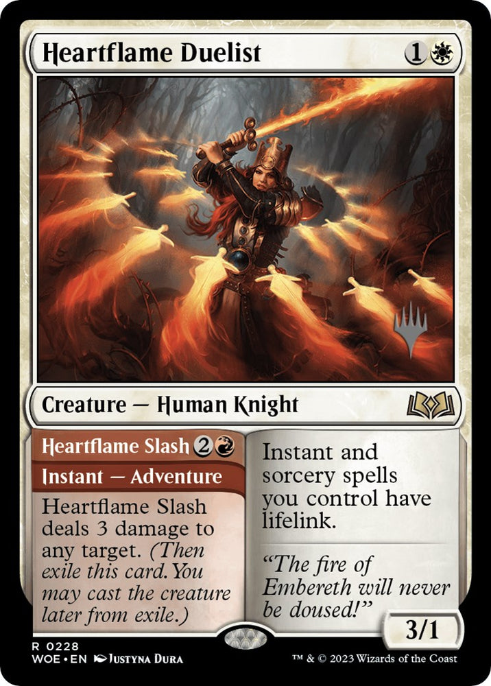 Heartflame Duelist // Heartflame Slash (Promo Pack) [Wilds of Eldraine Promos] Magic: The Gathering