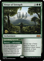 Virtue of Strength // Garenbrig Growth (Promo Pack) [Wilds of Eldraine Promos] Magic: The Gathering