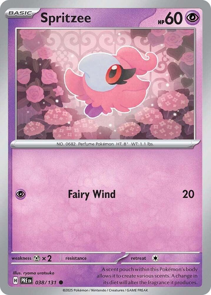 Spritzee (038/131) [Scarlet & Violet: Prismatic Evolutions] Pokémon