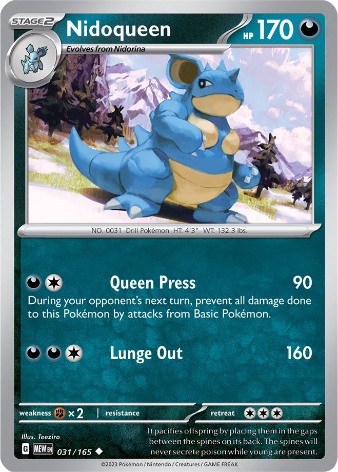 Nidoqueen (031/165) [Scarlet & Violet 151] Pokémon
