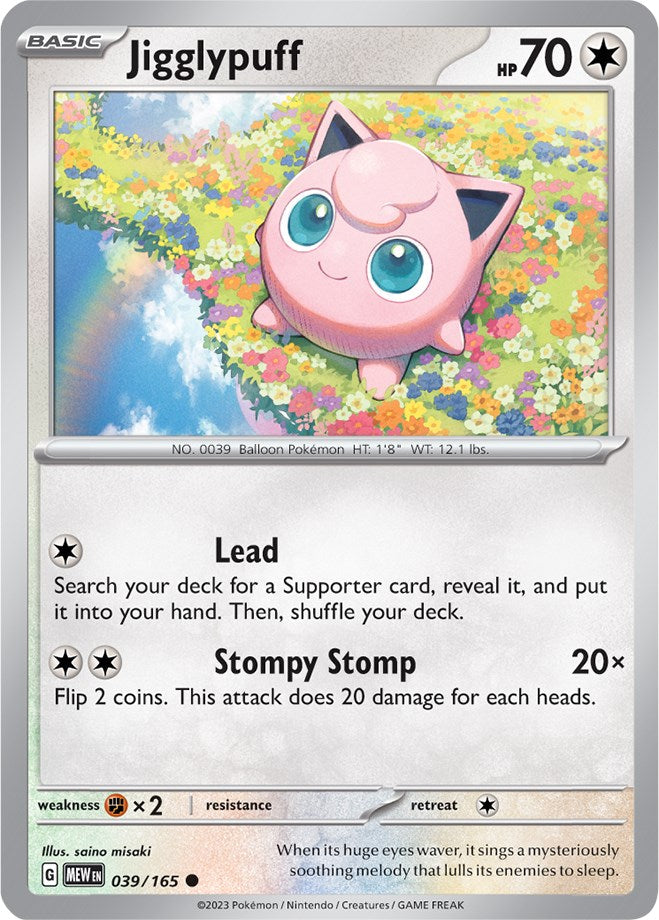 Jigglypuff (039/165) [Scarlet & Violet 151] Pokémon