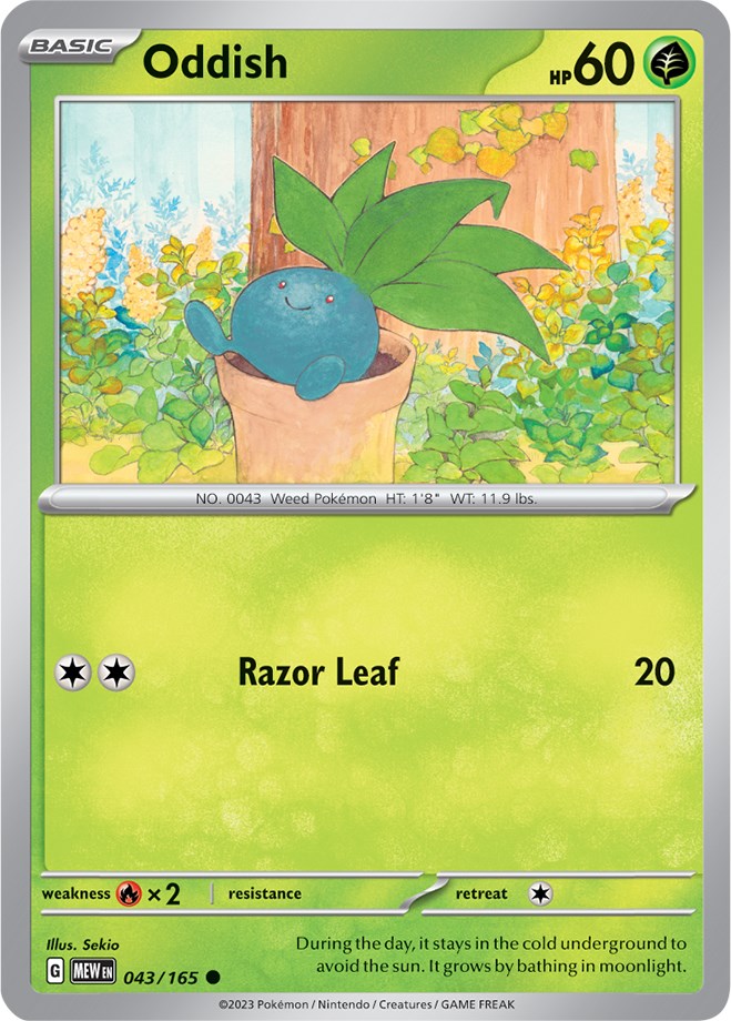 Oddish (043/165) [Scarlet & Violet 151] Pokémon