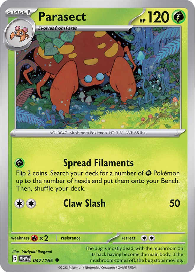 Parasect (047/165) [Scarlet & Violet 151] Pokémon