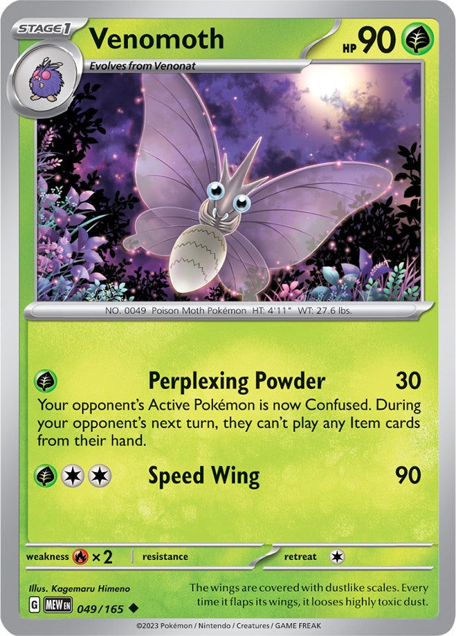 Venomoth (049/165) [Scarlet & Violet 151] Pokémon
