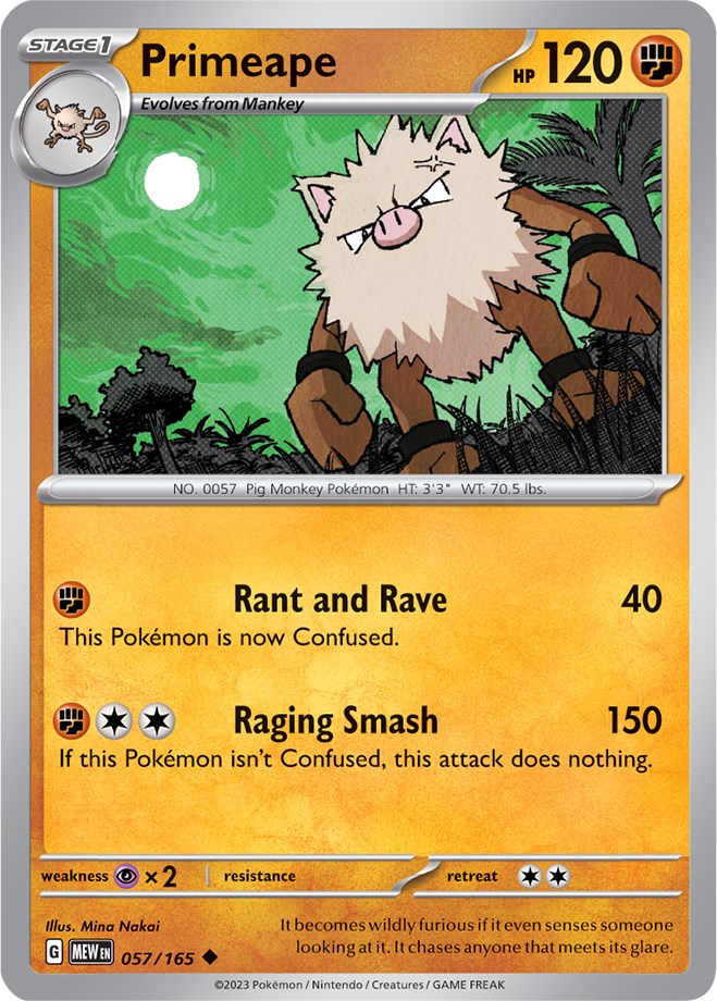 Primeape (057/165) [Scarlet & Violet 151] Pokémon