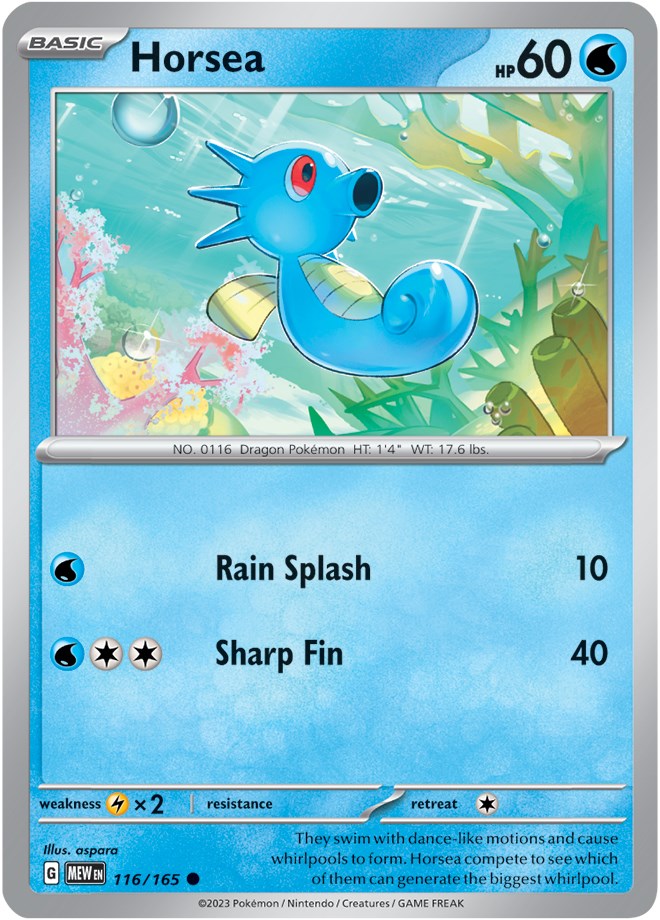Horsea (116/165) [Scarlet & Violet 151] Pokémon