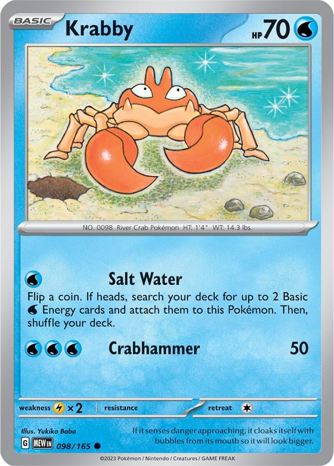 Krabby (098/165) [Scarlet & Violet 151] Pokémon