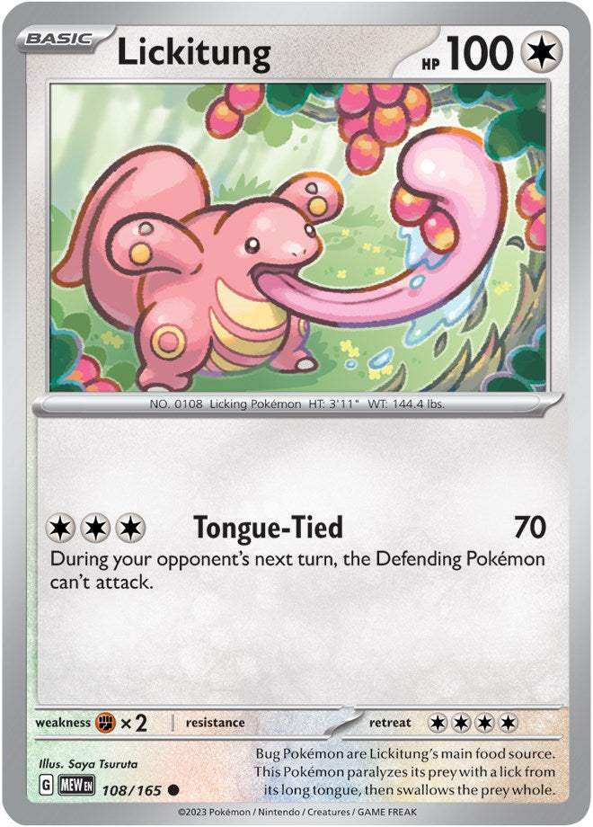 Lickitung (108/165) [Scarlet & Violet 151] Pokémon