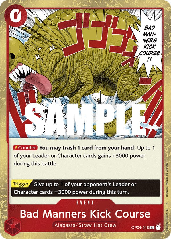 Bad Manners Kick Course [Kingdoms of Intrigue] Bandai