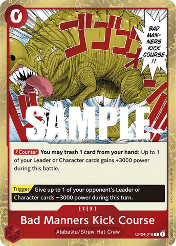 Bad Manners Kick Course [Kingdoms of Intrigue] Bandai