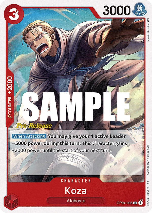 Koza [Kingdoms of Intrigue Pre-Release Cards] Bandai