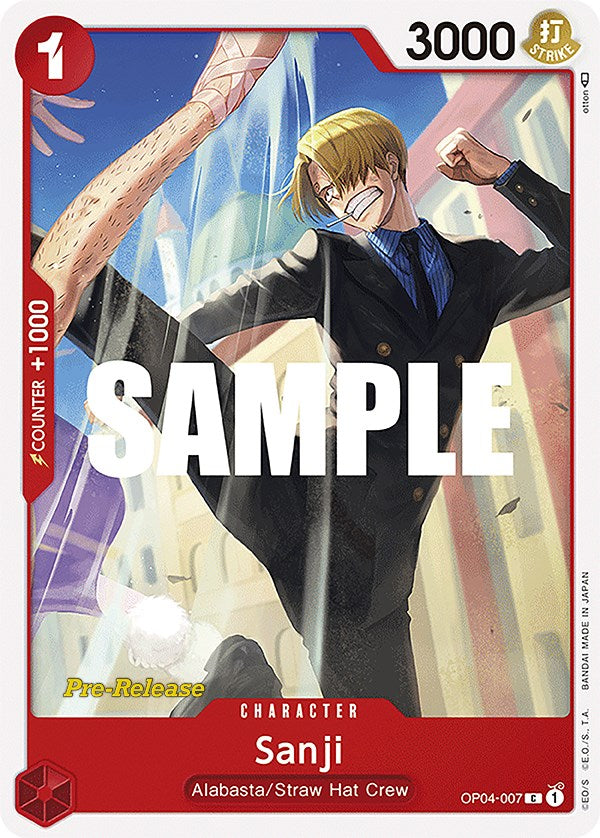 Sanji [Kingdoms of Intrigue Pre-Release Cards] Bandai