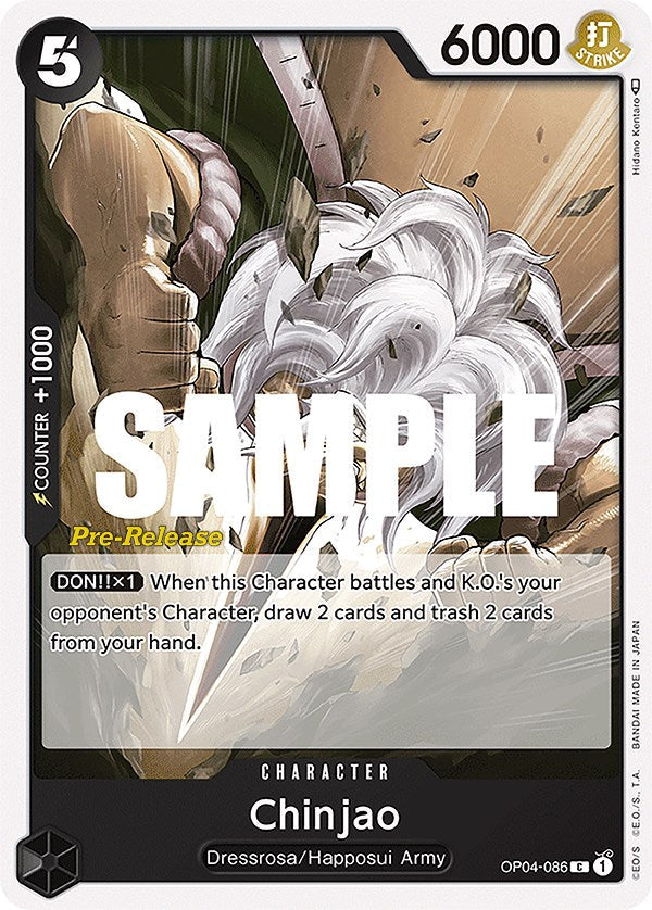 Chinjao [Kingdoms of Intrigue Pre-Release Cards] Bandai