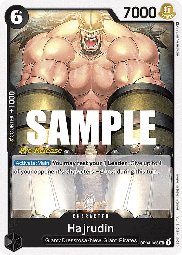 Hajrudin [Kingdoms of Intrigue Pre-Release Cards] Bandai