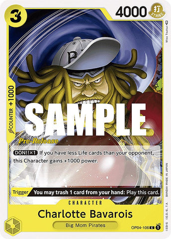 Charlotte Bavarois [Kingdoms of Intrigue Pre-Release Cards] Bandai