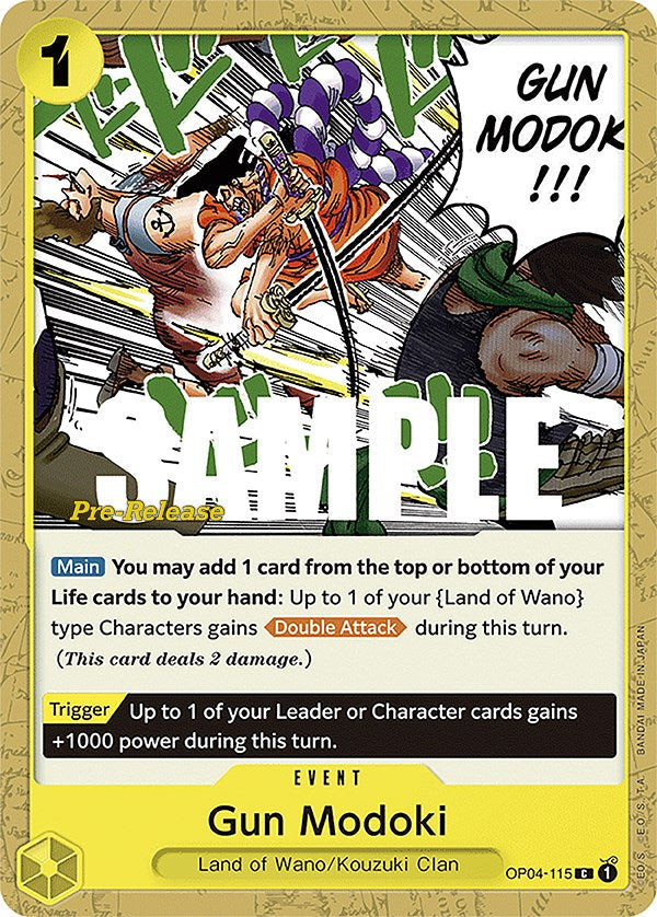 Gun Modoki [Kingdoms of Intrigue Pre-Release Cards] Bandai
