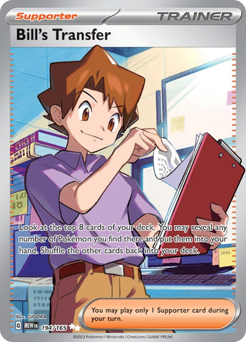 Bill's Transfer (194/165) [Scarlet & Violet 151] Pokémon