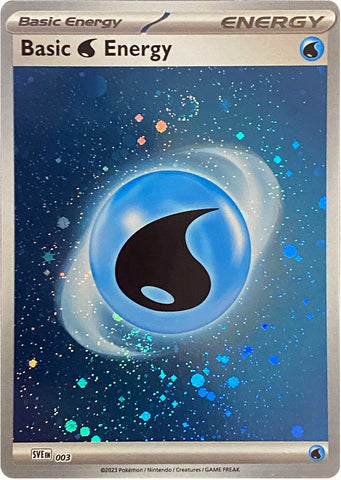 Basic Water Energy (003) (Cosmos Holo) [Scarlet & Violet: Base Set] Pokémon