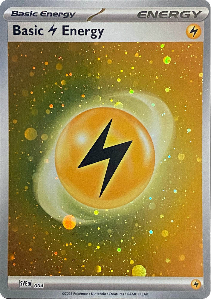 Basic Lightning Energy (004) (Cosmos Holo) [Scarlet & Violet: Base Set] Pokémon