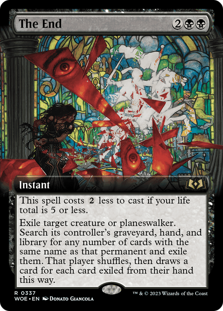 The End (Extended Art) [Wilds of Eldraine] Magic: The Gathering
