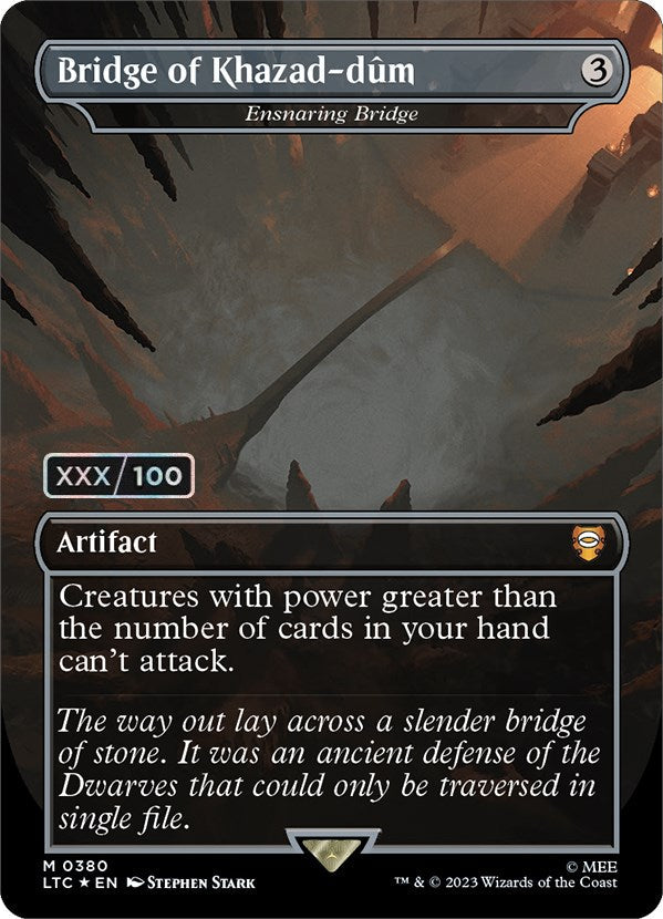 Bridge of Khazad-dum - Ensnaring Bridge (Serialized) [The Lord of the Rings: Tales of Middle-Earth Commander] Magic: The Gathering