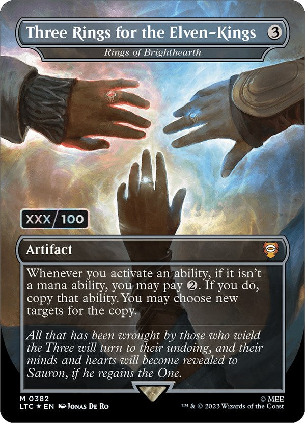 Three Rings for the Elven-Kings - Rings of Brighthearth (Serialized) [The Lord of the Rings: Tales of Middle-Earth Commander] Magic: The Gathering