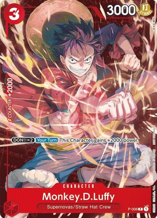 Monkey.D.Luffy (P-006) (Retail Promo) [One Piece Promotion Cards] Bandai