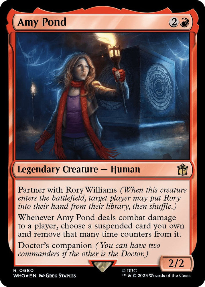 Amy Pond (Surge Foil) [Doctor Who] Magic: The Gathering