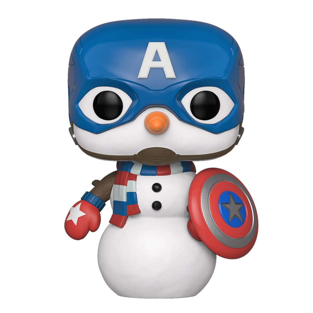Funko Pop! Marvel: Holiday - Captain America Snowman Vinyl Figure FUNKO