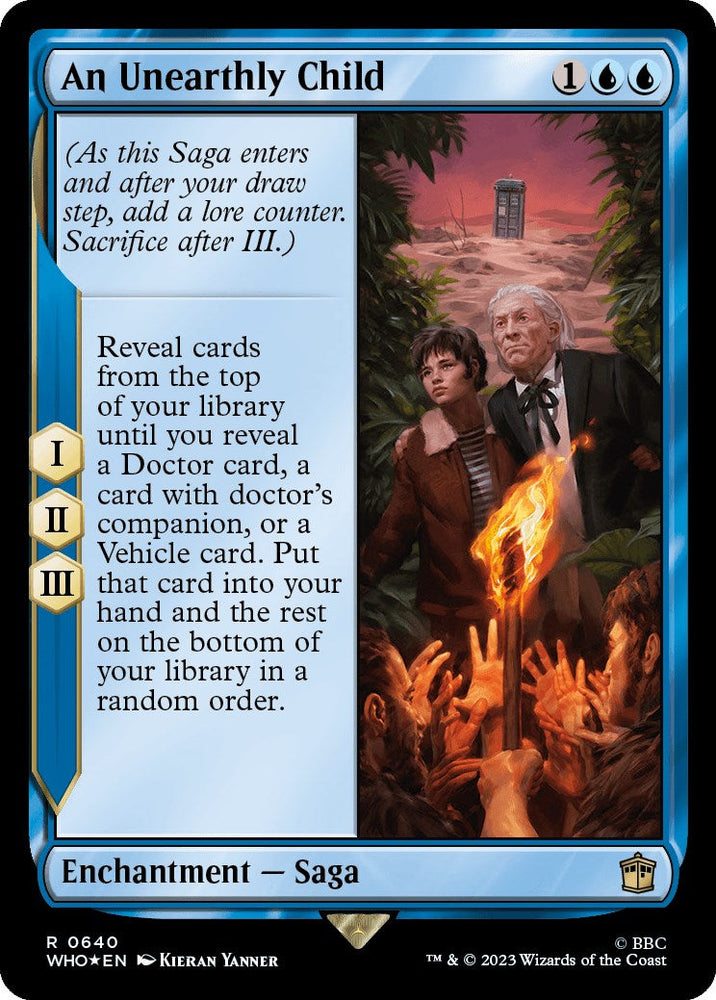 An Unearthly Child (Surge Foil) [Doctor Who] Magic: The Gathering