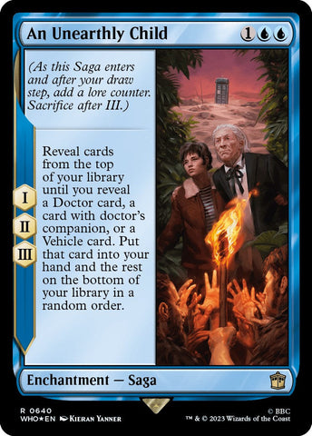 An Unearthly Child (Surge Foil) [Doctor Who] Magic: The Gathering