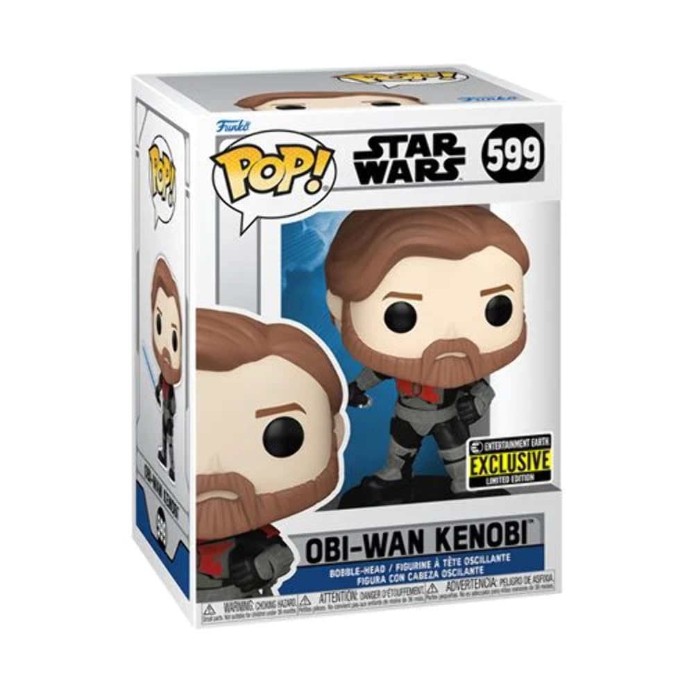 Funko Star Wars: The Clone Wars OBI-Wan Kenobi Mandalorian Armor Pop! Vinyl Figure #599 - Entertainment Earth Exclusive FUNKO