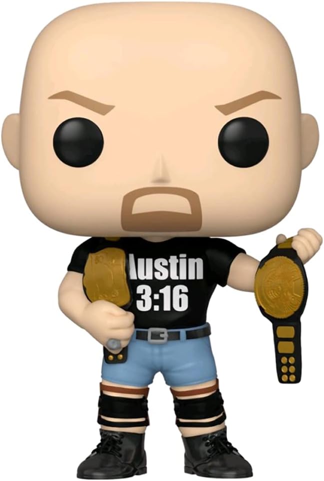 Funko Pop! WWE 7/11 Exclusive Stone Cold Steve Austin (2 Belts) #89 w/ Free Acrylic Case FUNKO