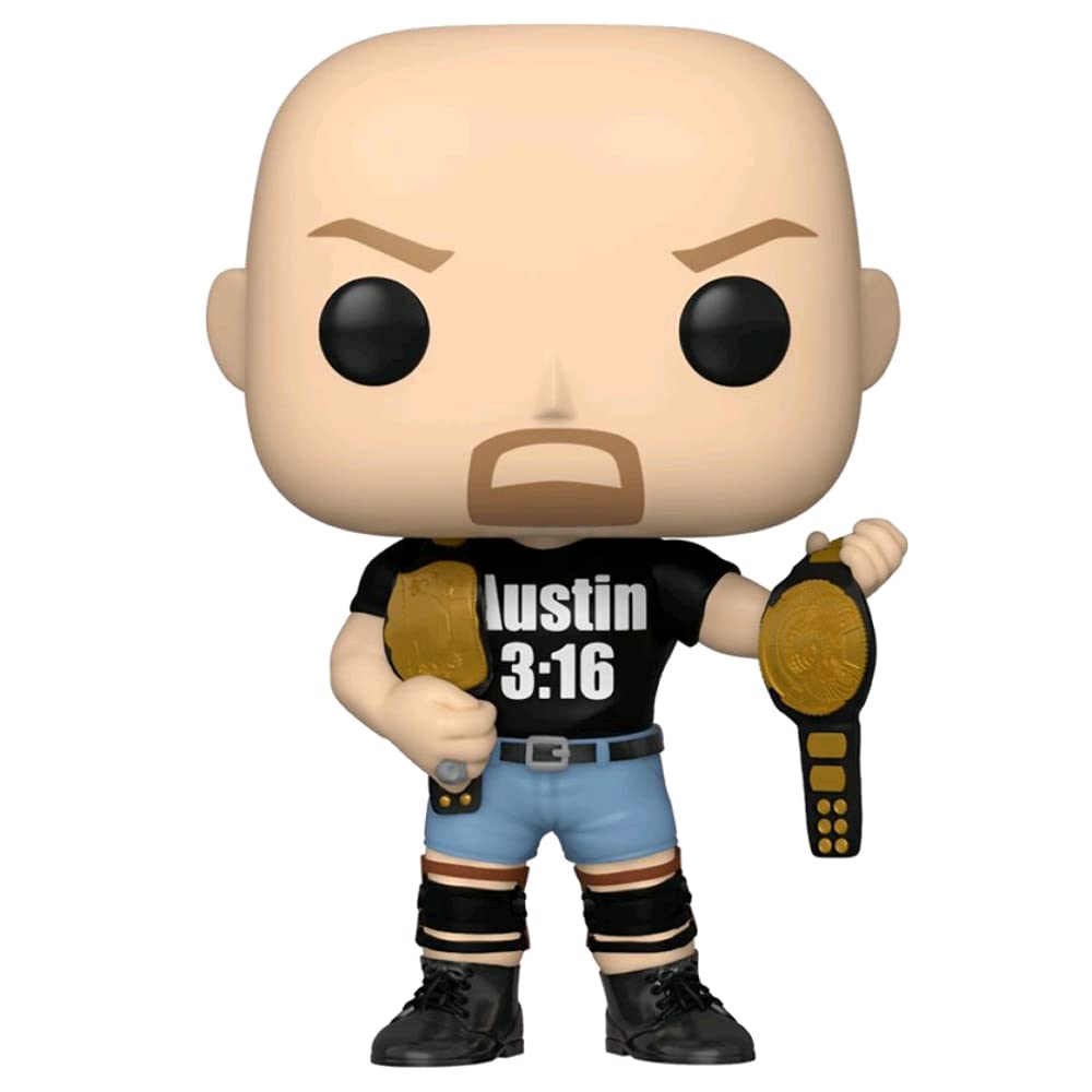 Funko Pop! WWE 7/11 Exclusive Stone Cold Steve Austion (2 Belts) #89 w/ Free Acrylic Case FUNKO