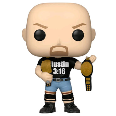 Funko Pop! WWE 7/11 Exclusive Stone Cold Steve Austion (2 Belts) #89 w/ Free Acrylic Case FUNKO