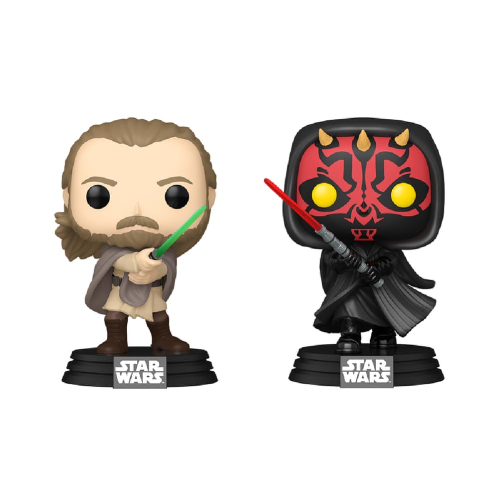 Funko Pop! Star Wars: Qui-Gon Jinn vs Darth Maul 2-Pack Vinyl Figure (Shop Exclusive) FUNKO