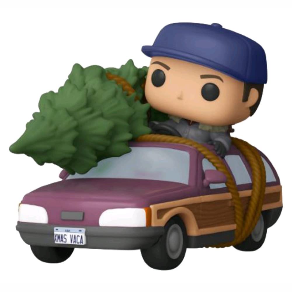 Funko Pop! Rides: National Lampoon's Christmas Vacation Clark Griswold with Station Wagon Exclusive Vinyl Figure #90 FUNKO