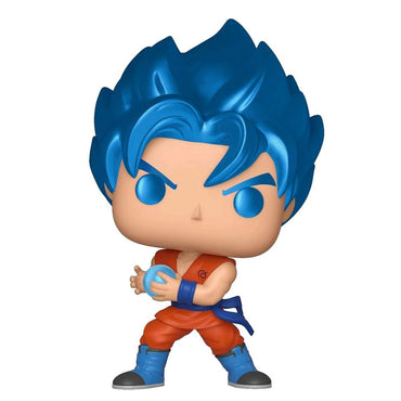 POP Funko 37691 Dragon Ball Super Goku SSGSS Kamehameha Wave Metallic Vinyl Figure, Multi-Colour FUNKO